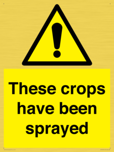 These crops have been sprayed